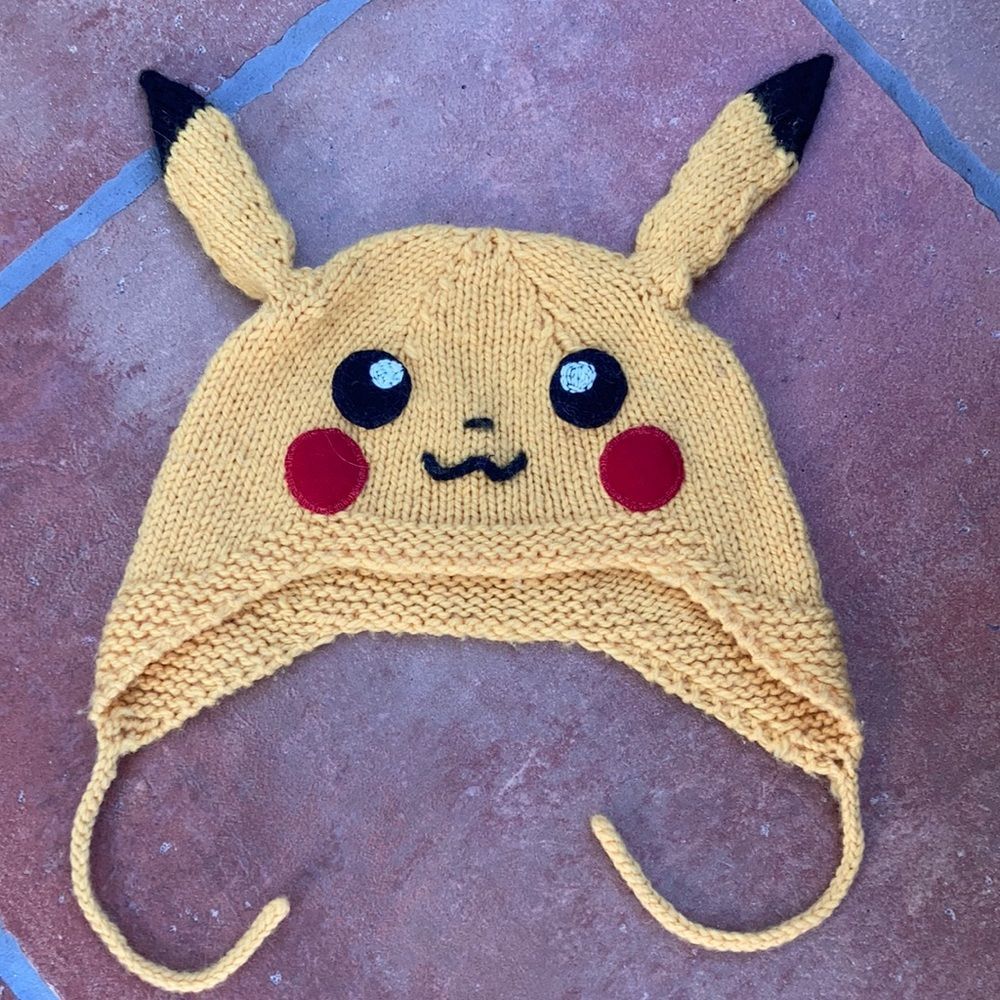 Pikachu wool hat cute